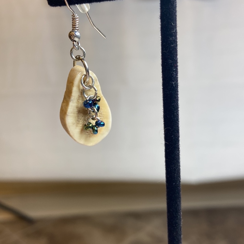 Artisan Bone Earrings - Picture 4 of 6